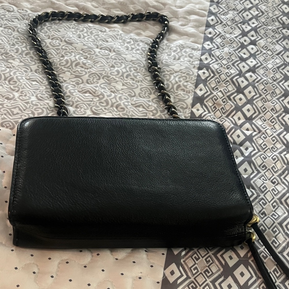 HOBO Black Leather Crossbody Bag